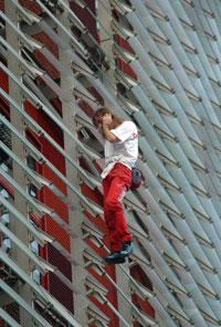 French extreme climber Alain Robert