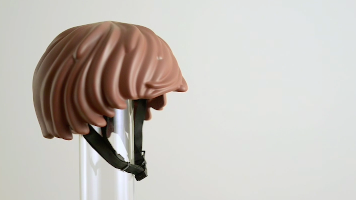 cream bike helmet