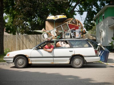 Chances are this guy is exceeding his payload capacity for his car.