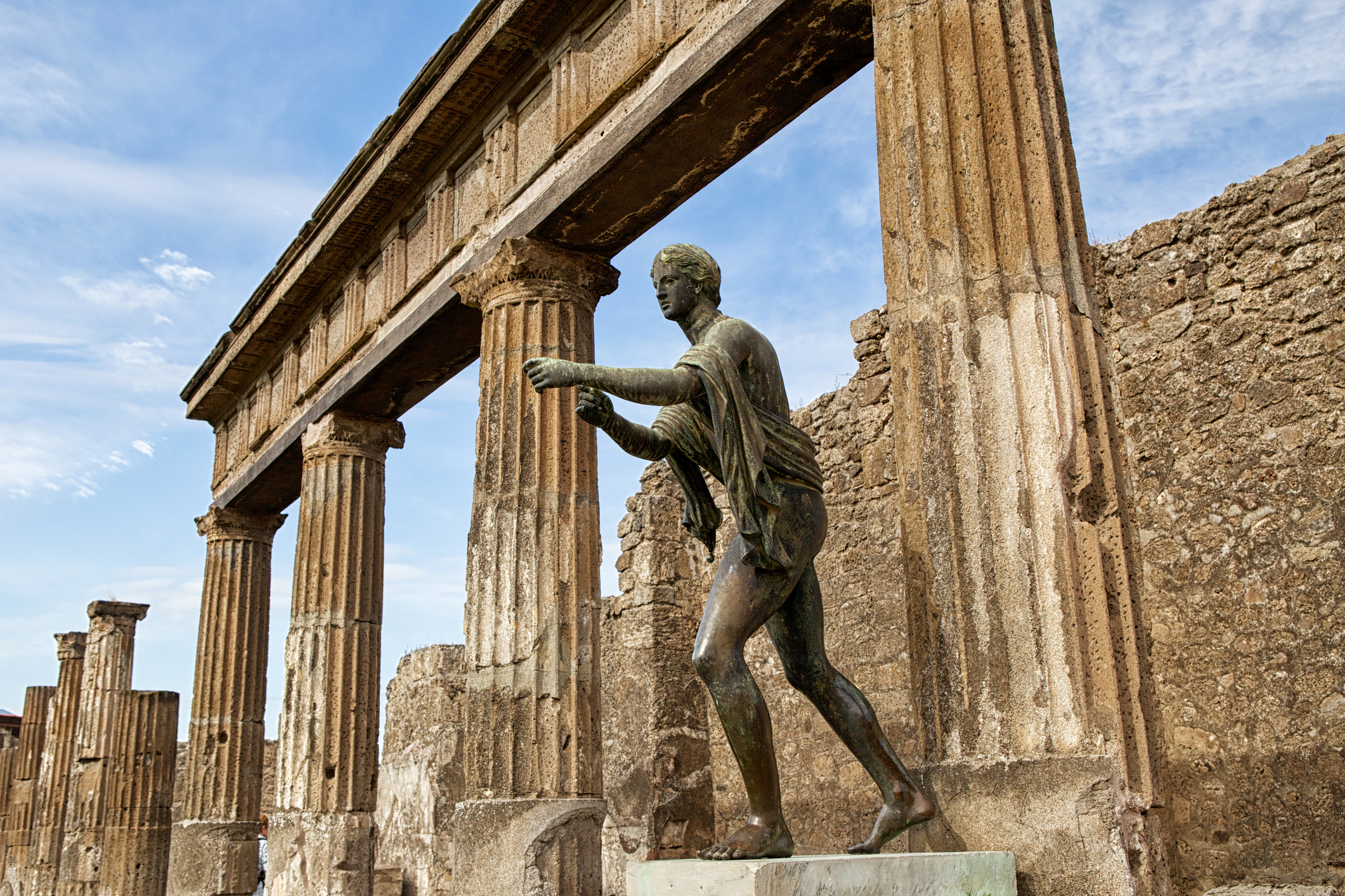 Pompeii in the map offered by . Many