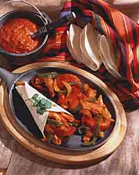 Chicken Fajita with Cowpoke Barbecue Sauce Chicken Fajita with Cowpoke Barbecue Sauce