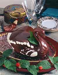 Chocolate Swan Chocolate Swan