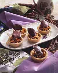 Walnut Tartlets with Chocolate Ganache Filling Walnut Tartlets with Chocolate Ganache Filling