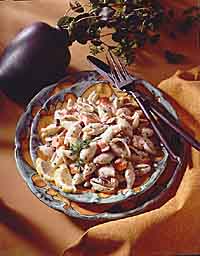 Basil-Pecan Shells with Smoked Salmon Basil-Pecan Shells with Smoked Salmon