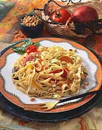 Fettuccine with Roasted Vegetables Fettuccine with Roasted Vegetables