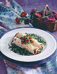 Gourmet Bean & Spinach Burritos Gourmet Bean & Spinach Burritos