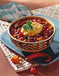 Bean Ragoût with Cilantro-Cornmeal Dumplings Bean Ragoût with Cilantro-Cornmeal Dumplings