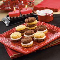 Black and White Sandwich Cookies Black and White Sandwich Cookies