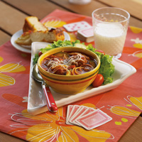 Pizza Meatball and Noodle Soup Pizza Meatball and Noodle Soup