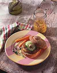 Curried Walnut Grain Burger Curried Walnut Grain Burger