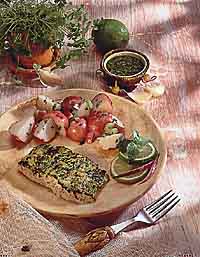 Grilled Snapper with Pesto Grilled Snapper with Pesto