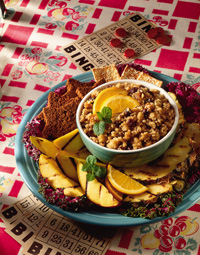 Grilled Fruits with Orange Couscous Grilled Fruits with Orange Couscous