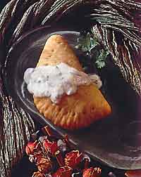 Curried Butternut Squash Mini Calzone Curried Butternut Squash Mini Calzone