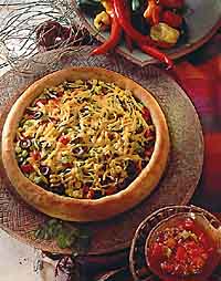 Mexican Deep Dish Pizza Mexican Deep Dish Pizza