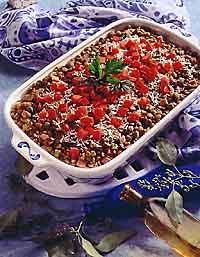Savory Lentil Casserole Savory Lentil Casserole