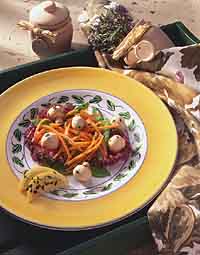 Marinated Mushrooms, Carrots and Snow Peas Marinated Mushrooms, Carrots and Snow Peas