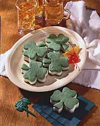 Shamrock Ice Cream Sandwiches Shamrock Ice Cream Sandwiches