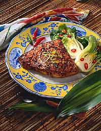 Grilled Swordfish With Hot Red Sauce Grilled Swordfish With Hot Red Sauce