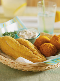 Southern Fried Catfish with Hush Puppies Southern Fried Catfish with Hush Puppies