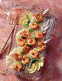 Garlic Skewered Shrimp Garlic Skewered Shrimp