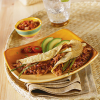 Shredded Chipotle Pork Tacos with Roasted Scallions Shredded Chipotle Pork Tacos with Roasted Scallions