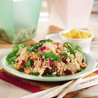Asian Brown Rice and Peanut Salad Toss Asian Brown Rice and Peanut Salad Toss