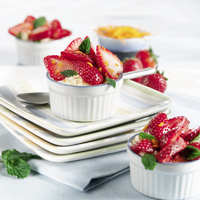 Strawberry-Topped Cheesecake Cups Strawberry-Topped Cheesecake Cups