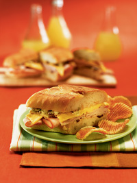 Turkey and Sharp Cheddar Panini with Cranberry Mayo Turkey and Sharp Cheddar Panini with Cranberry Mayo
