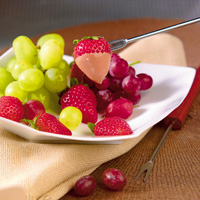 Chocolate Fondue with Fresh Fruit Chocolate Fondue with Fresh Fruit