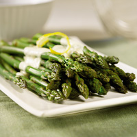Asparagus with No-Cook Creamy Mustard Sauce Asparagus with No-Cook Creamy Mustard Sauce