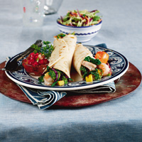 Garlic Shrimp Burritos Garlic Shrimp Burritos