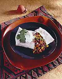 Bean and Vegetable Burrito Bean and Vegetable Burrito