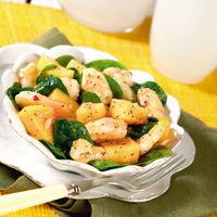 Spinach, Shrimp and Cantaloupe Salad Spinach, Shrimp and Cantaloupe Salad