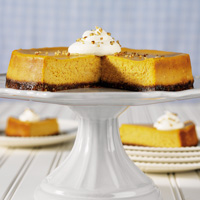 Pumpkin Cheesecake with Gingersnap-Pecan Crust Pumpkin Cheesecake with Gingersnap-Pecan Crust