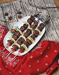 Peppercorn Beef Kabobs Peppercorn Beef Kabobs
