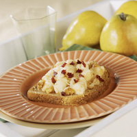 Open-Face Pear and Walnut Breakfast Sandwich Open-Face Pear and Walnut Breakfast Sandwich