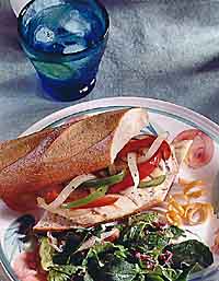 Grilled Chicken Breast and Peperonata Sandwich Grilled Chicken Breast and Peperonata Sandwich