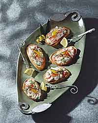 Festive Crab Toasts Festive Crab Toasts