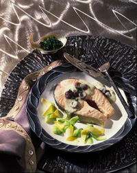 Mustard-Dill Salmon Steak Mustard-Dill Salmon Steak