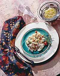 Swiss Cheese Sauced Pasta Shells with Crumbled Bacon Swiss Cheese Sauced Pasta Shells with Crumbled Bacon
