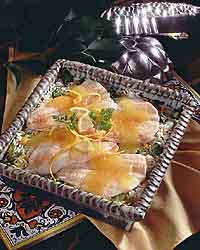 Flounder Fillets over Zesty Lemon Rice Flounder Fillets over Zesty Lemon Rice
