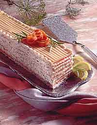 Chilled Seafood Lasagna with Herbed Cheese Chilled Seafood Lasagna with Herbed Cheese