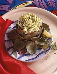 Pasta Salad in Artichoke Cup Pasta Salad in Artichoke Cup