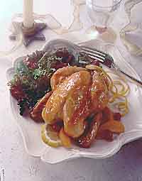 Glazed Cornish Hen Glazed Cornish Hen