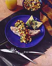 Mahi-Mahi with Fresh Pineapple Salsa Mahi-Mahi with Fresh Pineapple Salsa