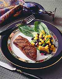 Vietnamese Loin Steak with Black Bean Relish Vietnamese Loin Steak with Black Bean Relish
