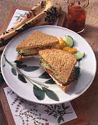Veggie Club Sandwich Veggie Club Sandwich