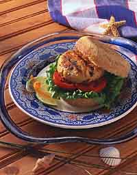 Fresh Rockfish Burger Fresh Rockfish Burger