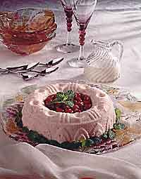 Cold Cherry Mousse with Vanilla Sauce Cold Cherry Mousse with Vanilla Sauce