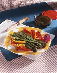 Grilled Asparagus and Peppers Grilled Asparagus and Peppers